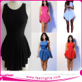 Fashionable Cute Pink Black Red Blue Skater Dress                        
                                                Quality Choice